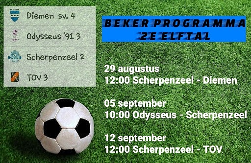 SCHERPENZEEL 2

Gisteren de poule indeling. Vandaag het wedstrijdoverzicht.

Succes strijders 💪

#vvscherpenzeel
#scherpenzeel 
#knvbbeker
#voetbal