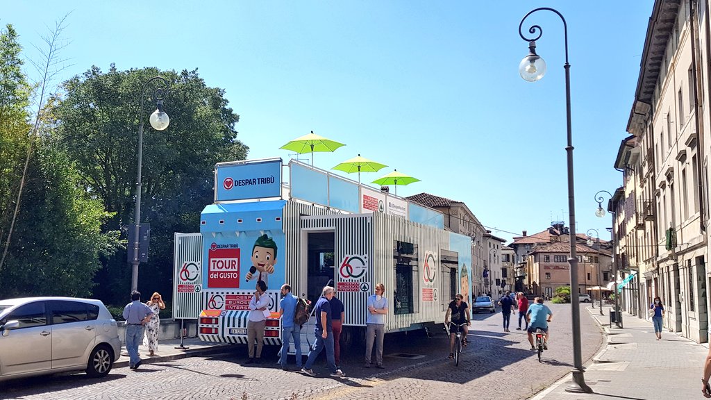 GIRBAsrl's tweet photo. Oggi siamo a lavoro per il tour del gusto Despar..!
info https://t.co/YcNY4QxeoV 
#roadtour #showtime #Italy https://t.co/tFiRrmPyG2