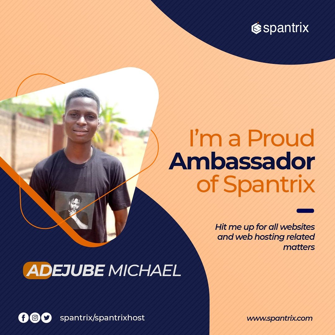 MikeAccolade's tweet photo. I'm a proud Ambassador of spantrix hit me up for all related issue
#ambassador #nipost #spantrix #TheKissingBooth2 #exploretheworld #Web https://t.co/94BSk9Ovi6