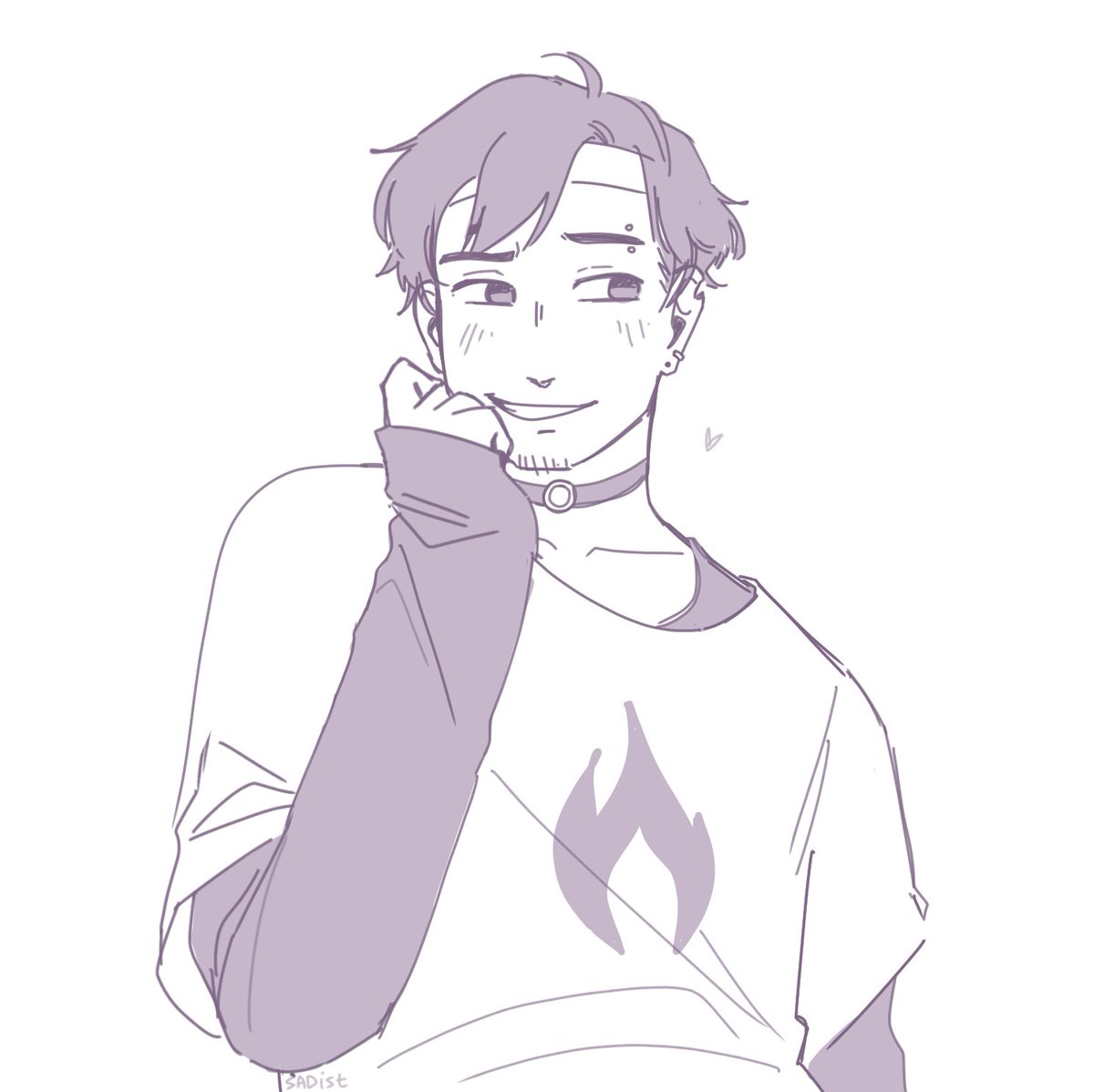 SAD_istfied's tweet photo. YOU THOUGHT I WAS DONEE..
here's sapnap (w piercings cuz i lov) https://t.co/AmHsF3oam5