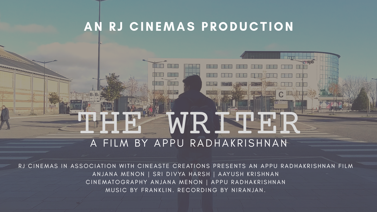 appurk_'s tweet photo. "THE WRITER"
https://t.co/K49RjcQbV6

#Malayalam #shortfilm #thewriter #rjcinemas #production #movie #TrendingNow #Trending #MustWatch #FilmyWorld #filmmaking #YouTube #film #cinema #France #Europe https://t.co/sFWia8AjMR