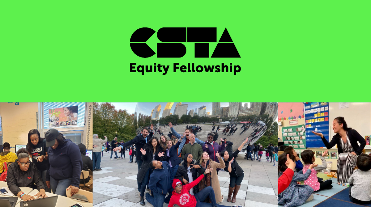 csteachersorg's tweet photo. K-12 CS educators, are you committed to improving equitable access and achievement in computer science? Do you want to work at the national level by sharing your expertise? Apply to become a CSTA Equity Fellow by 8/2: https://t.co/WAeGllr5V8 #CSforAll #CSEquity #CSTAEquityFellow https://t.co/catpUkUfIP