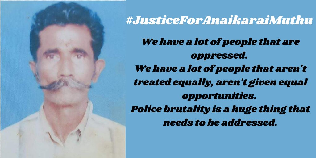 mkdkarthik5051's tweet image. #JusticeForAnaikaraiMuthu