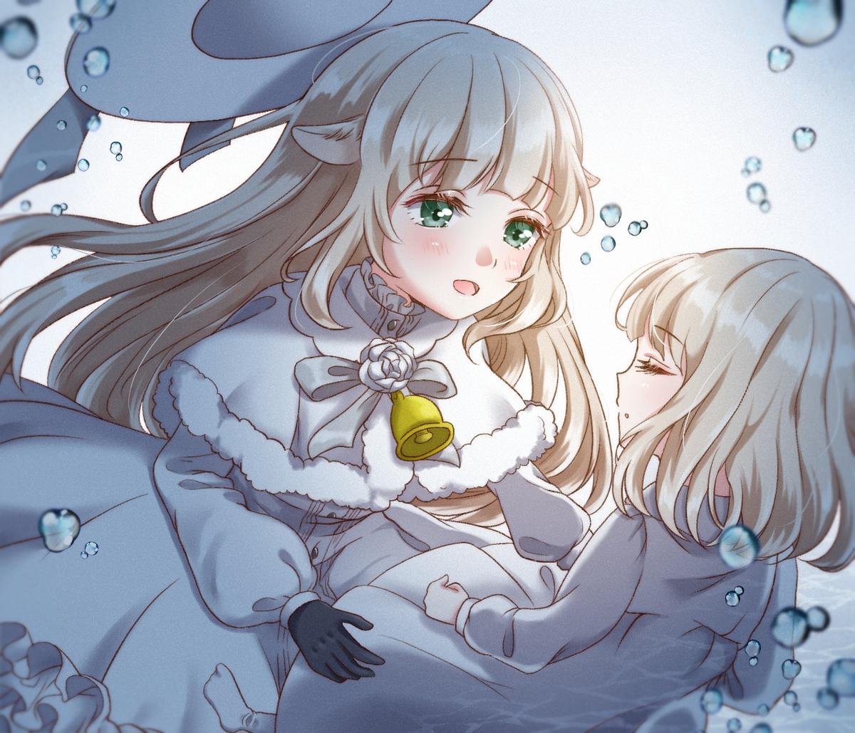 「水底
#Merry_at 」|かみやのしっぽのイラスト