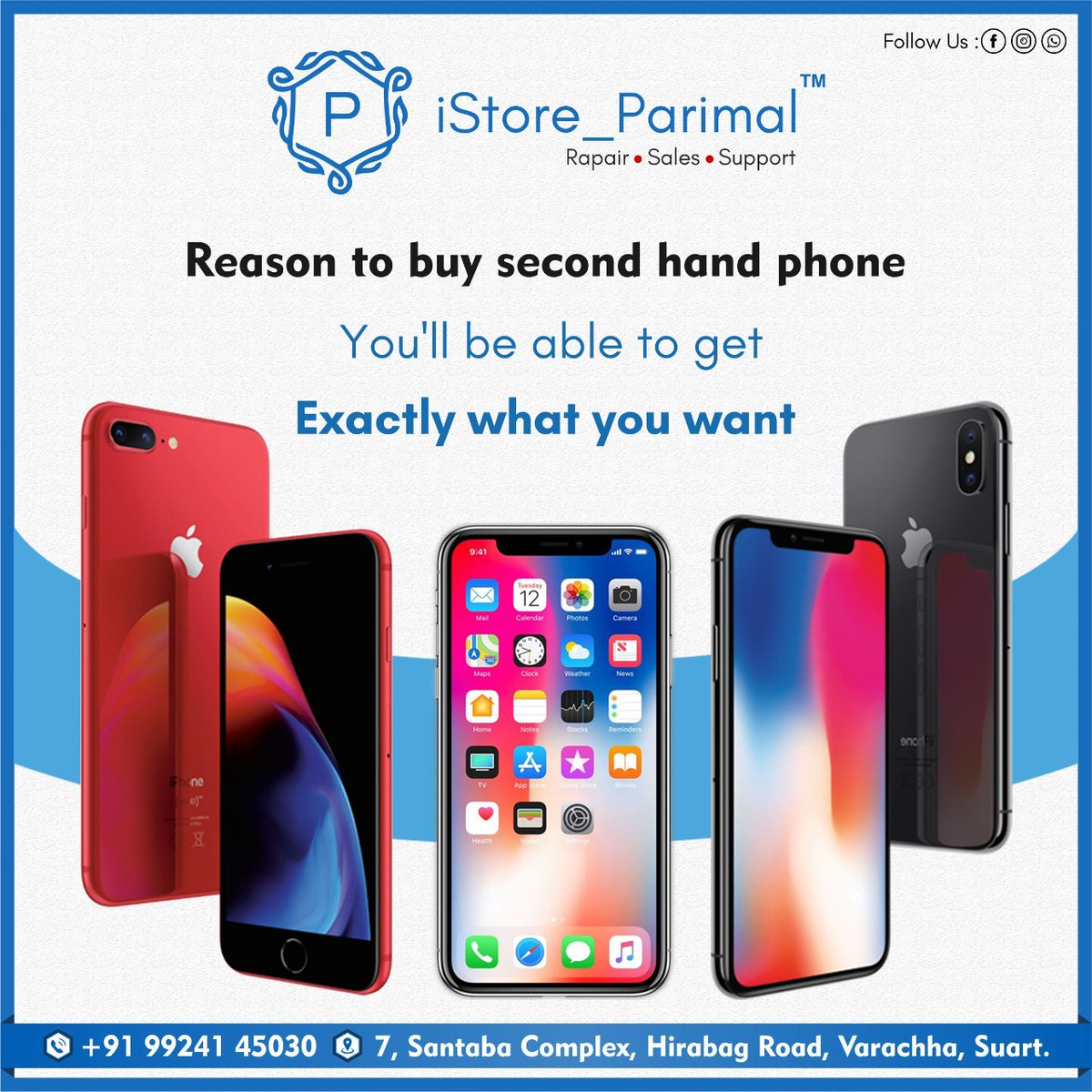 ParimalTadhani's tweet image. Reasons to buy second hand phone
Visit istore_parimal for best second hand phones.
#secondhandphone #phone #istoreparimal