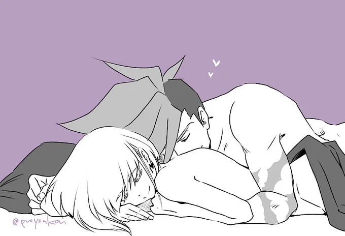 イチャイチャが足りなかったので、もう一枚。 