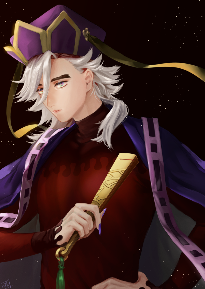 童 磨 Akのイラスト