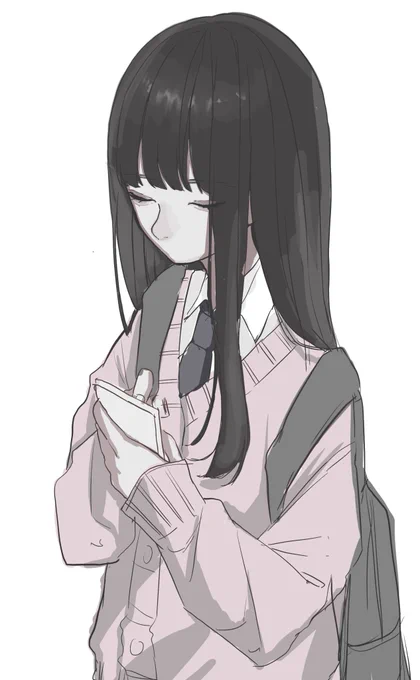 雰囲気ある子が歩いてて可愛かったので描いた 