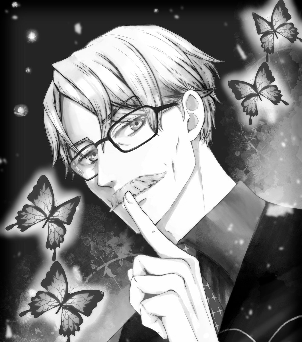 #絵をモノクロにするとかっこいい 