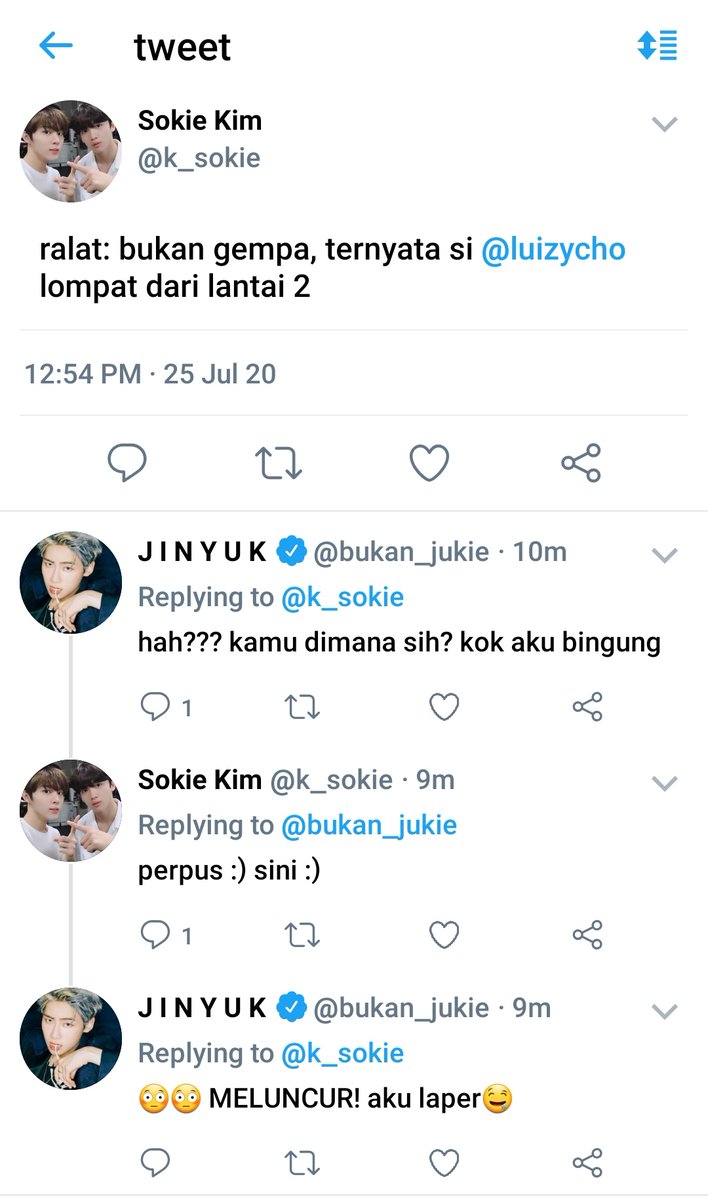 》Jukie: "cUMa bLoOd bAnK dOanG kOk, gA aDa aPa-ApA.."Also Jukie: being h0rm0nal padahal bukan siapa-siapa :)