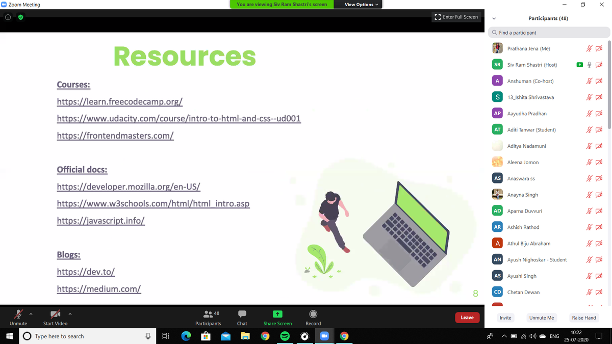 PrathanaJena1's tweet image. Last Bonus Session by our Mentor- @prince_shivaram ....thank you for amazing 5days and hope to learn more from you.... and a big thank you to @Girlscript1 #gssummit #gslearningcontest