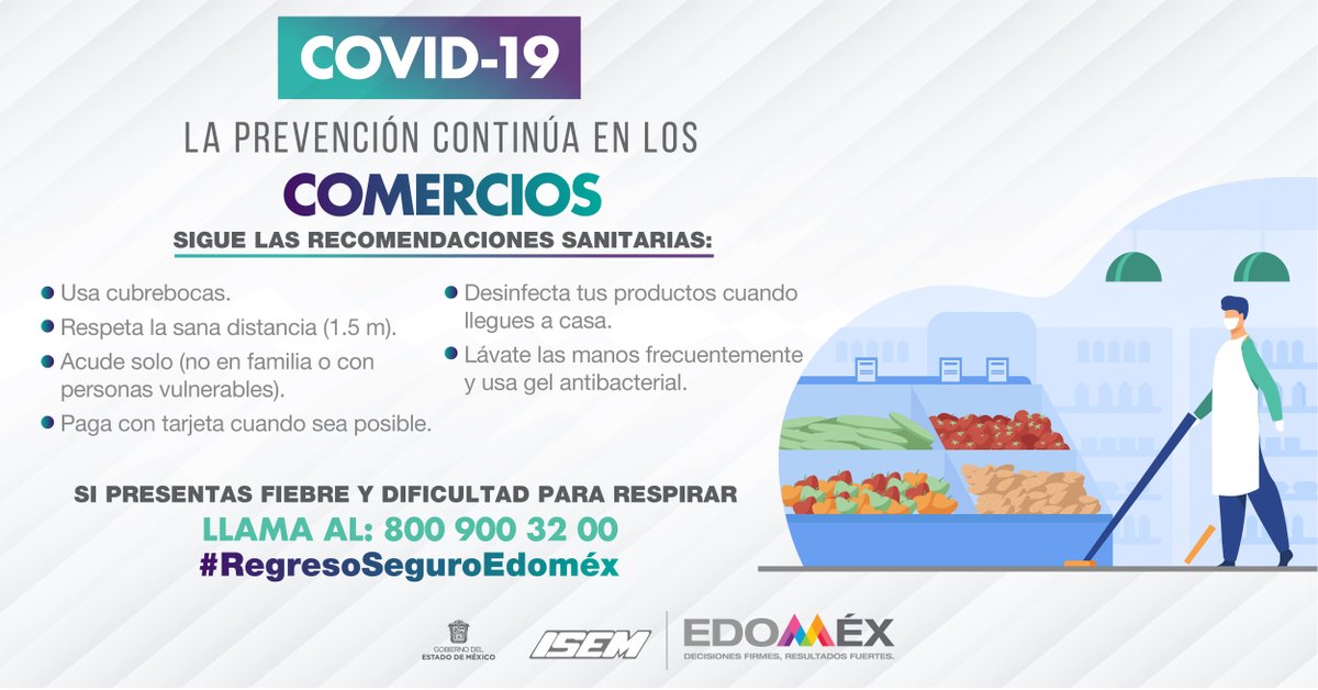DESPOLedomex's tweet photo. Te recomendamos realizar una lista de compras para evitar permanecer mucho tiempo dentro de la tienda, y a tu regreso lávate inmediatamente las manos y desinfecta tus víveres. #RegresoSeguroEdoméx https://t.co/ri3pkK0PKQ
