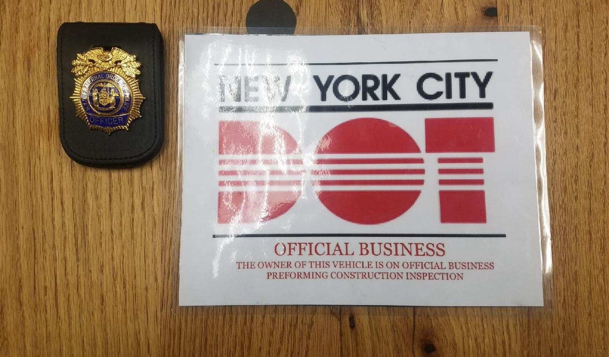 7/25/2020 : Deputy Sheriffs while conducting enforcement operations on Ditmars Ave, Queens arrested 1 person for criminal impersonation of a city inspector &amp; criminal possession of a forged instrument (Forged DOT Parking Placard), subject also wanted by <a href="/NYPD114Pct/">NYPD 114th Precinct</a> for Larceny