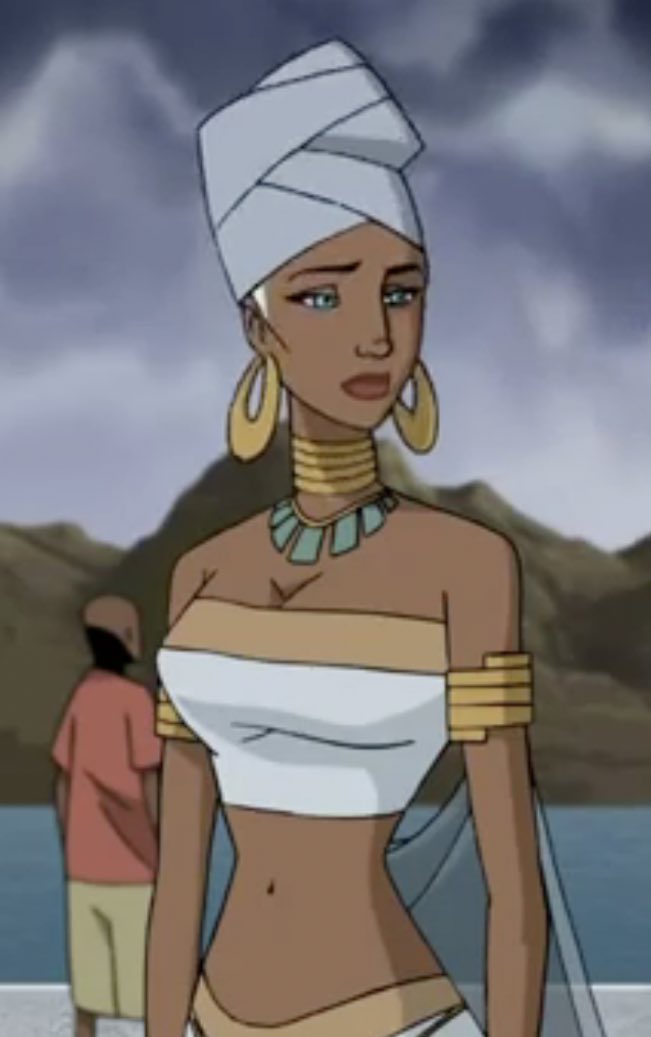 Storm from one of the X-men animinated shows -she is so beautiful, the episode this picture is from scared the fuck out of me as a child