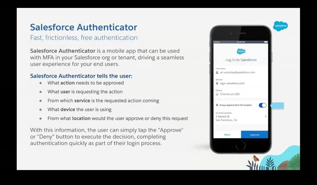 Advantages of Salesforce Authenticator App...
#NammaTDX20 #TDX20GG #SFDGBLR 
<a href="/sfdgblr/">Salesforce Developer Group, Bengaluru</a>