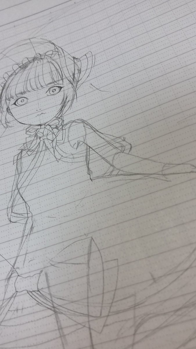 A4サイズのノートを安価でゲットした
いつも使ってるクロッキー帳より大判でのびのび描けるね
あと枠線があるとアタリとりやすいね 