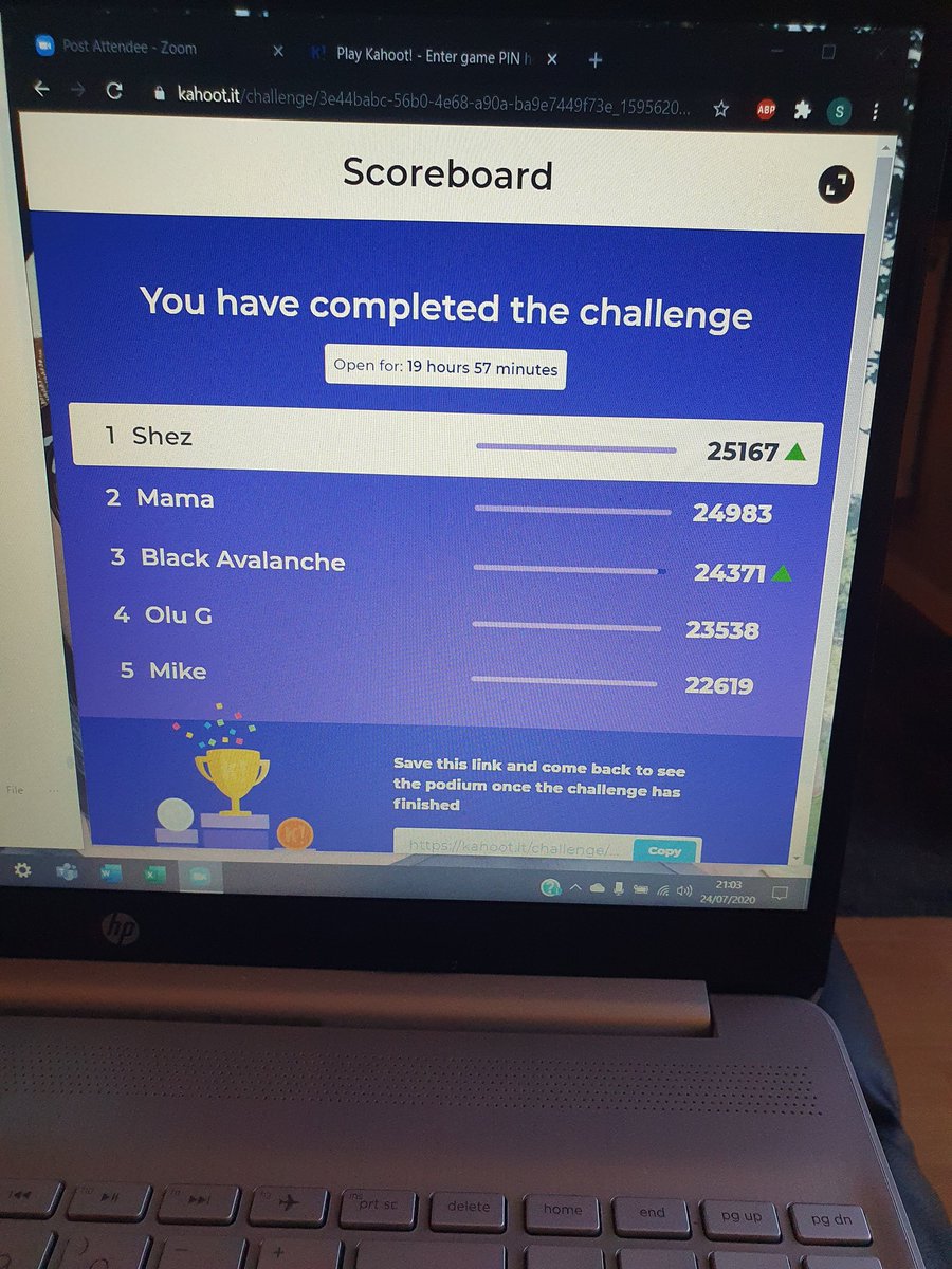 shezza_reena's tweet image. Had such a laugh on the @MeetUsAfter7 live Zoom last night. Also managed to win the quiz!! 🏆😁 I never win anything!! Love you guys @Just_Geen @BIGMANYUS @ProducedByHim