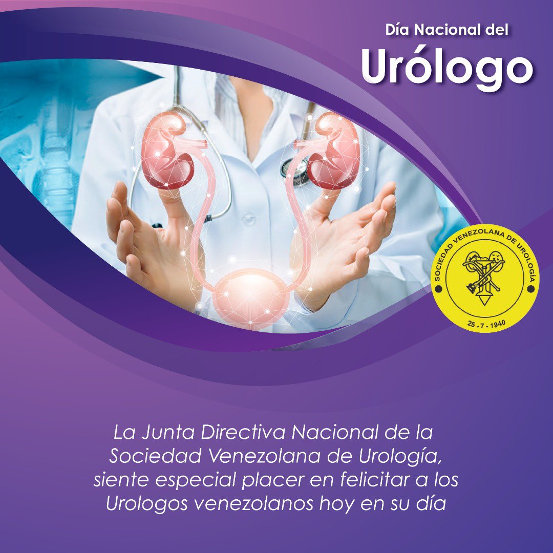 Hoy 25 de julio la Sociedad Venezolana de Urología, conmemora sus 80 años. En unión de todos los Urologos celebrando su día. FELICIDADES