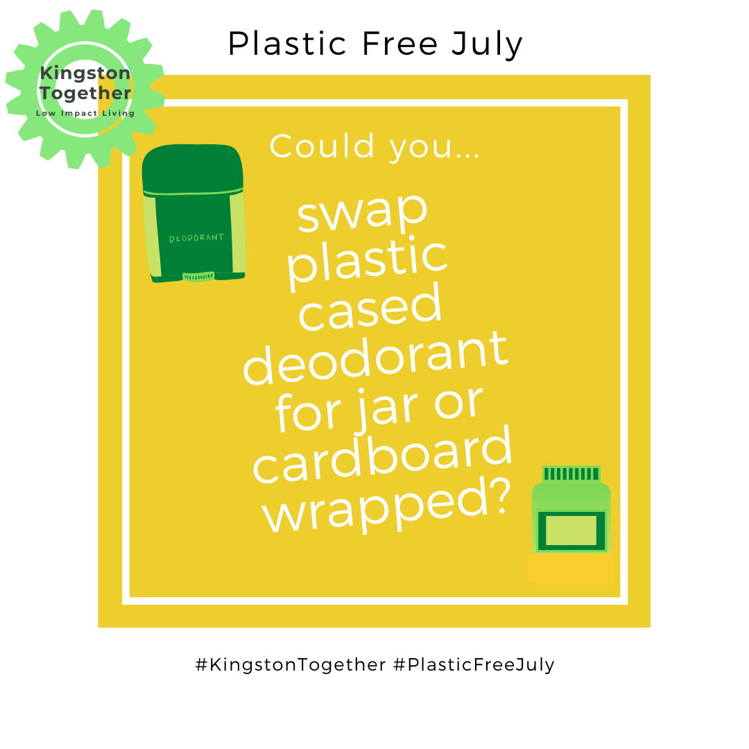 KT2gether's tweet photo. 💪 we may not all check what the ingredients are in our deodorants, but we can see what the packaging is.  
🙌 There are many natural alternatives now available in cardboard, tin or glass packaging. What is your favourite scent, or are you deodorant free?
@PlasticFreeJuly https://t.co/DVNxTGA3ED