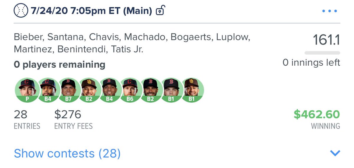 alliance_dfs's tweet photo. Well here we are another #MLB slate and we crushed both sites.
๐ Top 30% on FanDuel
๐ Top 1% on DraftKings
๐ Showdown EZ cash both sites
Donโt miss out, message @alliance_dfs and join today! We also have a FREE discord!
#AllianceMLB #ASNMLB https://t.co/kDQAy8nGaC
