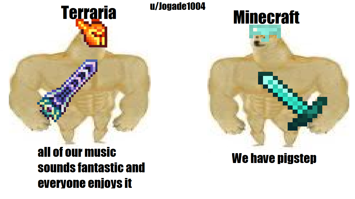 Minecraft vs terraria vs фото 76