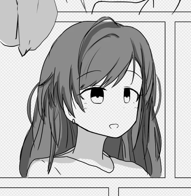 慈悲深い表情の夏葉さん 