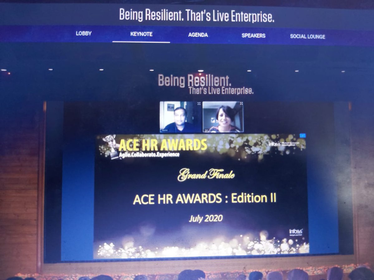 rynzee's tweet photo. So glad to be part of this exhilarating journey of ACE awards...the Oscars for HRD @ Infosys.... Extremely proud of hosting it on our very own EPOCH platform ✌️ #acehrawards #infydiaries #lifeatinfy https://t.co/nvO5LkfT9y