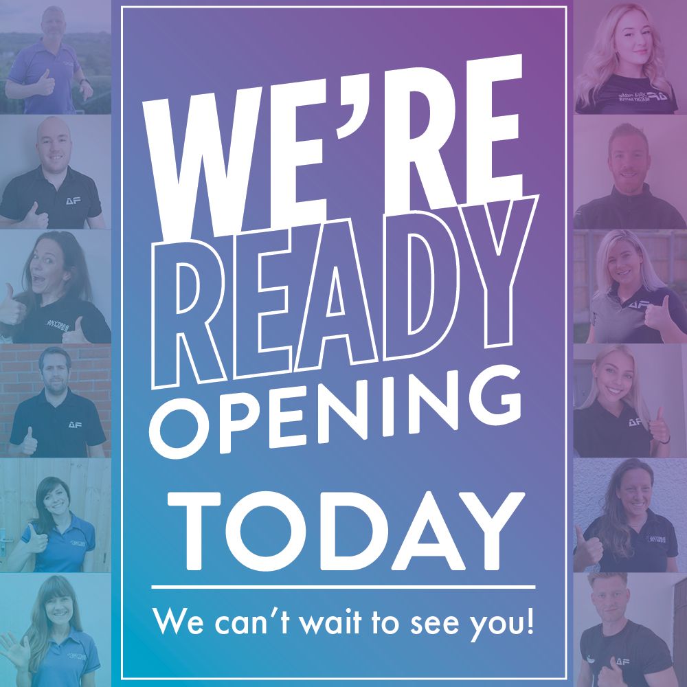 ATFTaunton's tweet photo. The day has finally come 🙌... WE ARE NOW OPEN 🥳

Welcome 👋 back members!!

Please follow the safety measures we have implemented in the gym to ensure a safe and enjoyable experience for everyone.

During our reopening, please be patient 🙏 with staff and other gym... https://t.co/Y7NFOCXE6T
