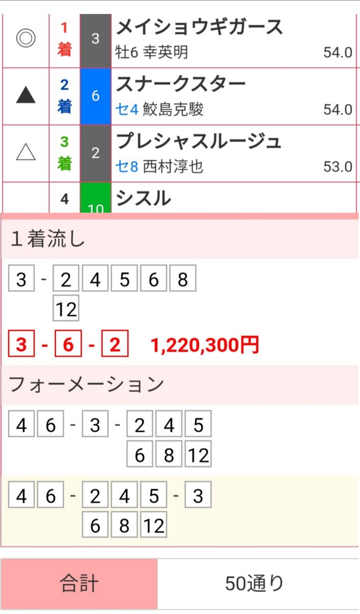100万馬券