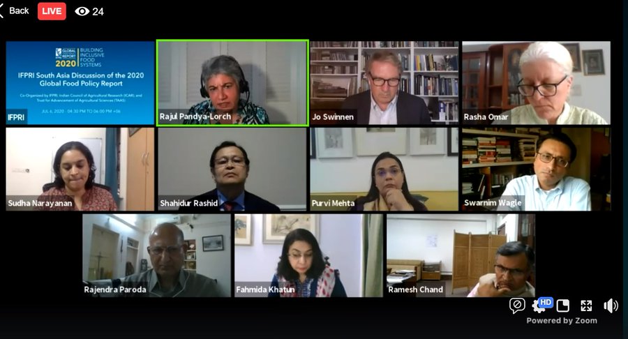 IFPRISAO's tweet photo. #NewBlog Recap of #GFPR2020 launch w/ @IFPRISAO
 @icarindia &amp; TAAS feat. Shahidur Rashid, @DrPurviMehtaM @SwarnimWagle ,Rasha Yousef Omar 
@Ramesh_ChandDr @FahmidaKcpd  &amp;Raj Paroda on report highlights in a South Asian context. More here ➡️ https://t.co/DfFL2qGJq1 https://t.co/4RHeBKPpqN