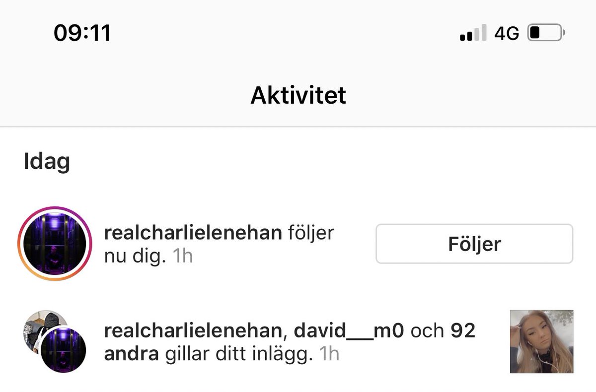 louxflash's tweet photo. CHARLIE DID NOT JUST FUCKING FOLLOW ME ON IG??? https://t.co/mVXswIYb7S