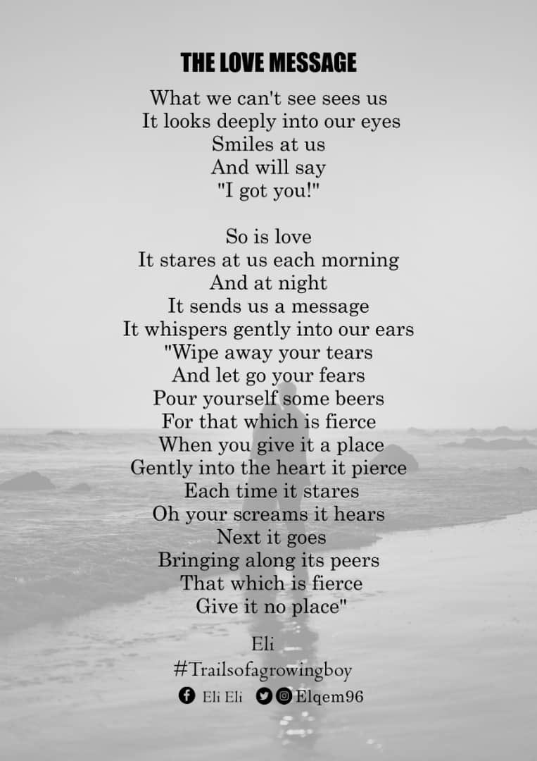 Elqem96's tweet photo. Weekends are for poetry ๐ค๐ฅ #trailsofagrowingboy #poetry #poem #weekendsareforpoetry #poet #writer https://t.co/n9WBXt2nHR