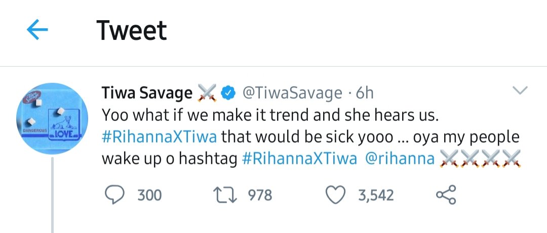 ShattaSZN's tweet photo. Twitter is a very Great App. The countless opportunities on here is amazing.. 

I know you all remember the story behind #ShootAlreadyVideo 

I'm wishing we INTRODUCE our King Shatta Wale to Queen @rihanna via this tag already #RihannaXShatta 😃😍🇬🇭 https://t.co/NPB4tRpHfb