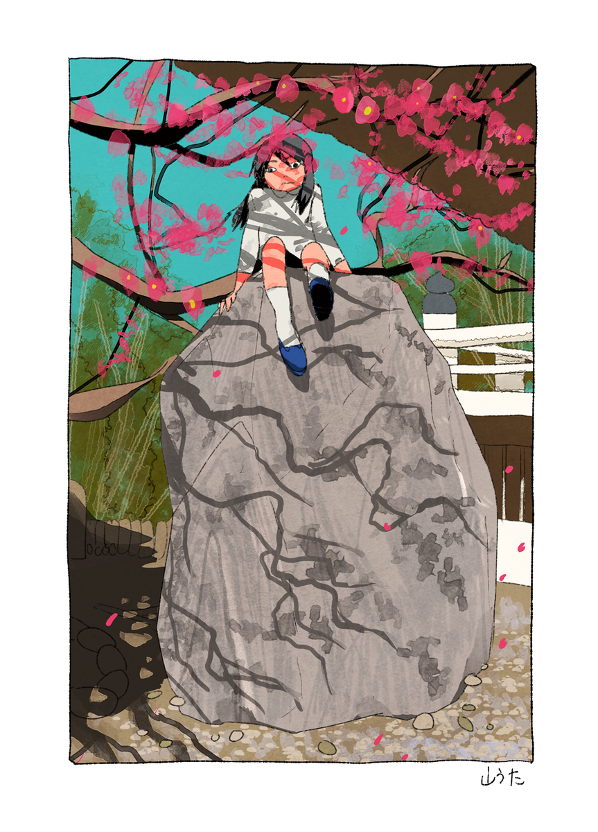 #絵をモノクロにするとかっこいい 