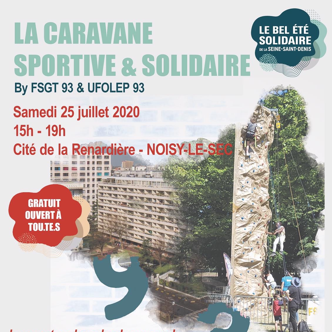 Fol9393's tweet photo. La caravane sportive et solidaire fait escale à la cité de la renardiere cet après-midi à partir de 14h00. Une initiative de #UFOLEP93 et #FSGT93
Pratiques douces, ludiques, et famillliales. #AMonRythme #sportspourtous. #unbeletesolidaire #Vacances https://t.co/4jRgZODlJZ