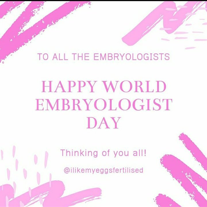 Happy world embryologist day  so proud Happy birthday louise brown, first ever IVF baby 