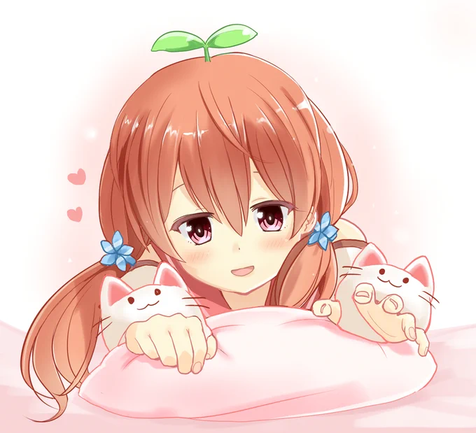 寝る前にちょっとかまってほしいふーちゃん #ふたばあーと 