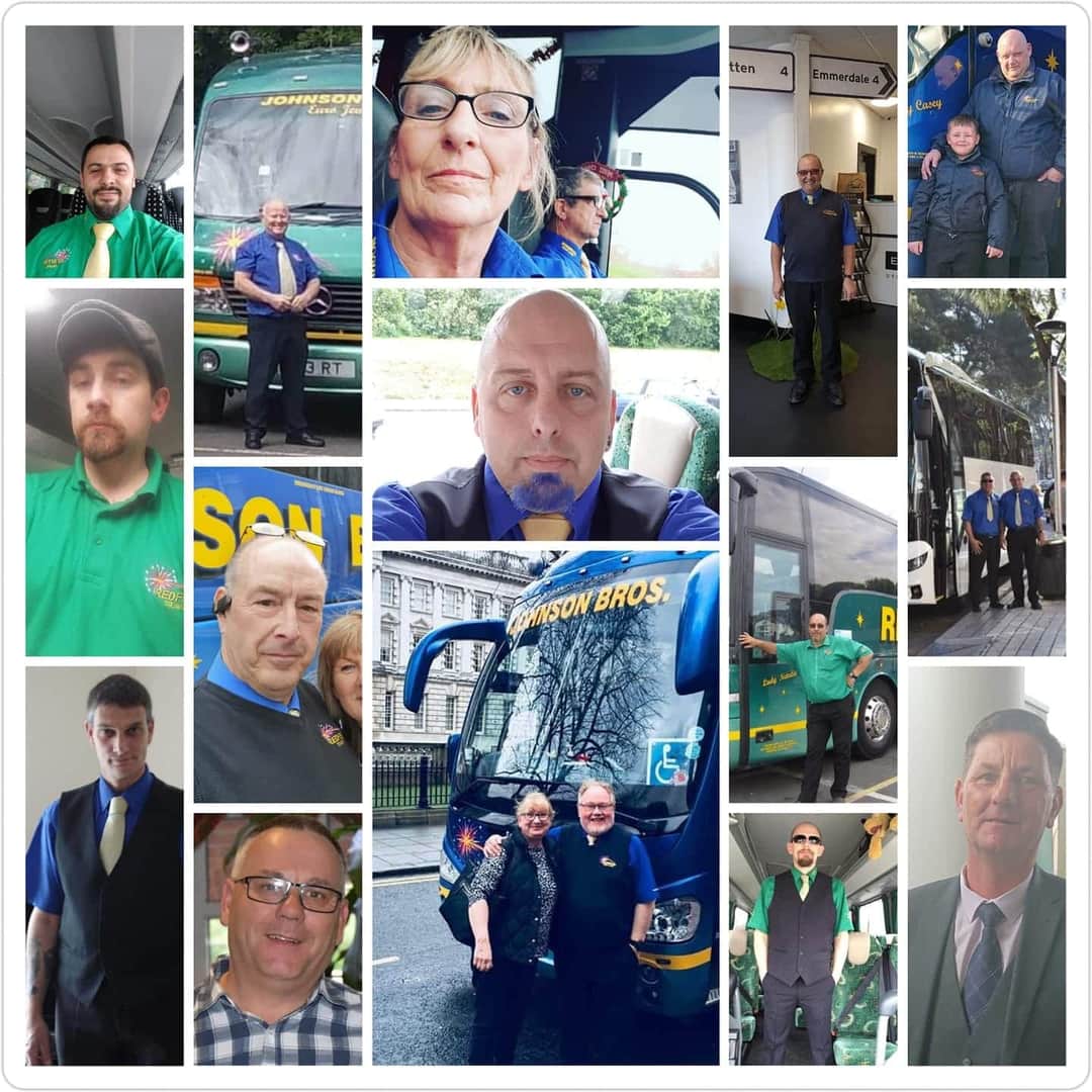 JohnsonsTours's tweet photo. A very good morning from some of our drivers! 🌞
They cannot wait to see you again and take you on some adventures. 🌍🚌 

Have a great day everyone! 😊

🌐 https://t.co/3oC82Hv2xt https://t.co/le8VetbDkx