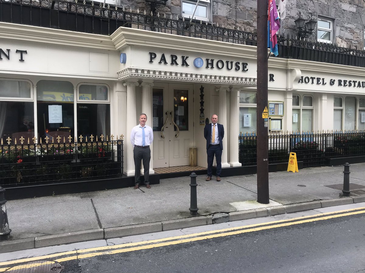 WCDAIreland's tweet photo. Thank you Kitty and team at The Park House Hotel for your warm welcome and hospitality last night. Hope to see you all again soon #WCDAI #Drive2Survive #Chauffeur @galwaytourism @Failte_Ireland @wildatlanticway https://t.co/H58fuyXD5m