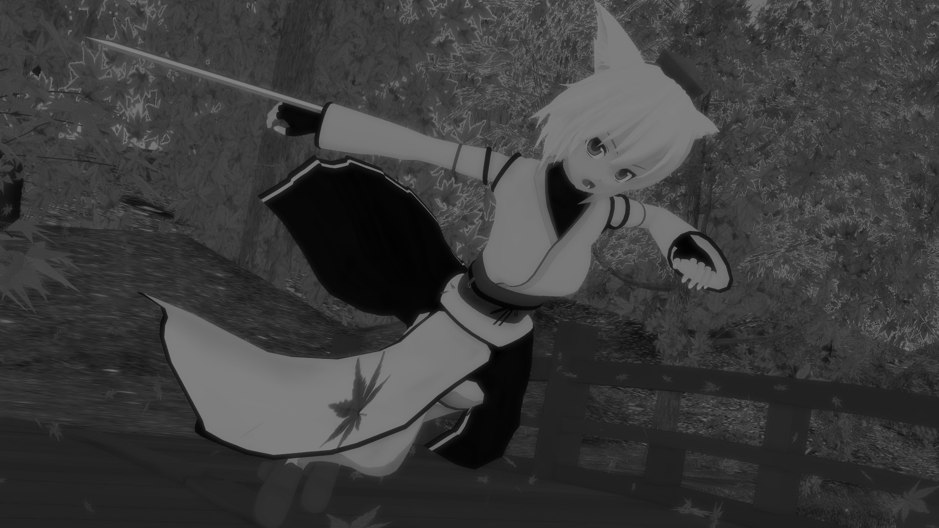 もふじ饅頭 絵をモノクロにするとかっこいい 犬走椛 T Co 50ov8wkodf Twitter