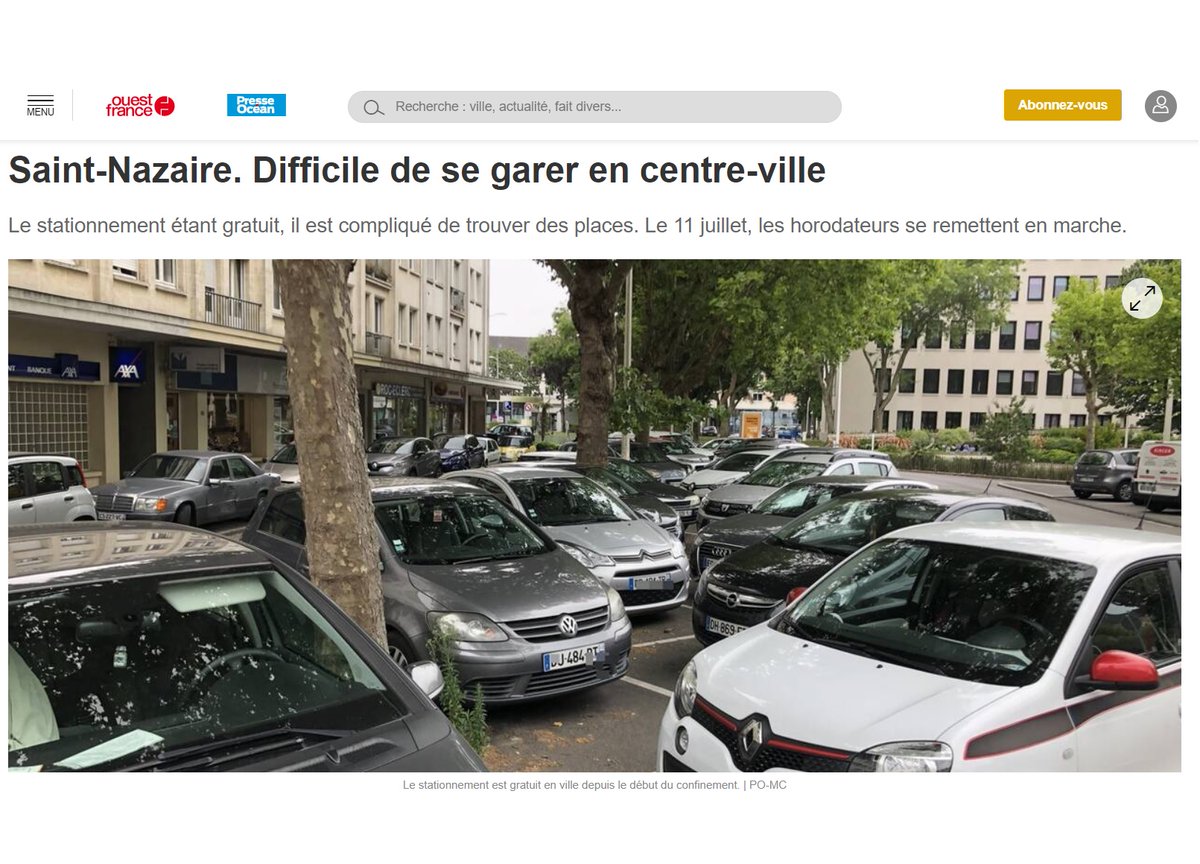 M_Chassignet's tweet photo. "La folie, c'est de faire toujours la même chose et de s'attendre à un résultat différent"

➡️On sait depuis longtemps que rendre le stationnement gratuit pour "redynamiser le centre-ville" ne fonctionne pas (contreproductif)

➡️C'est bon, on peut passer à autre chose maintenant? https://t.co/OXZvvhSEKK