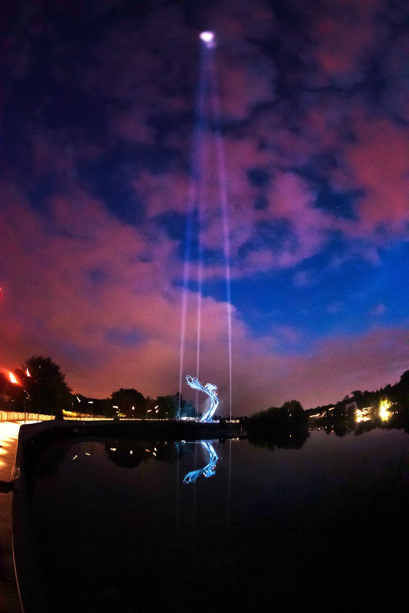 tomorrowland's tweet photo. Yesterday, the Reflection of Love was sent into the world from the One World Bridge at the Holy Grounds in Boom (Belgium). Live Today, Love Tomorrow, Unite Forever. https://t.co/5vEXO8sh2N