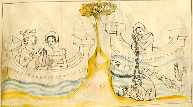 So here's the part of the Bible where Alexander the Great is walking around naked, some guy gets chopped up & fed to wild animals, Alex buys stuff at an island store, has a date, goes in a submarine, & flies a griffin-chopper w/a corn dog. It's, um, Second Miscellaneums.