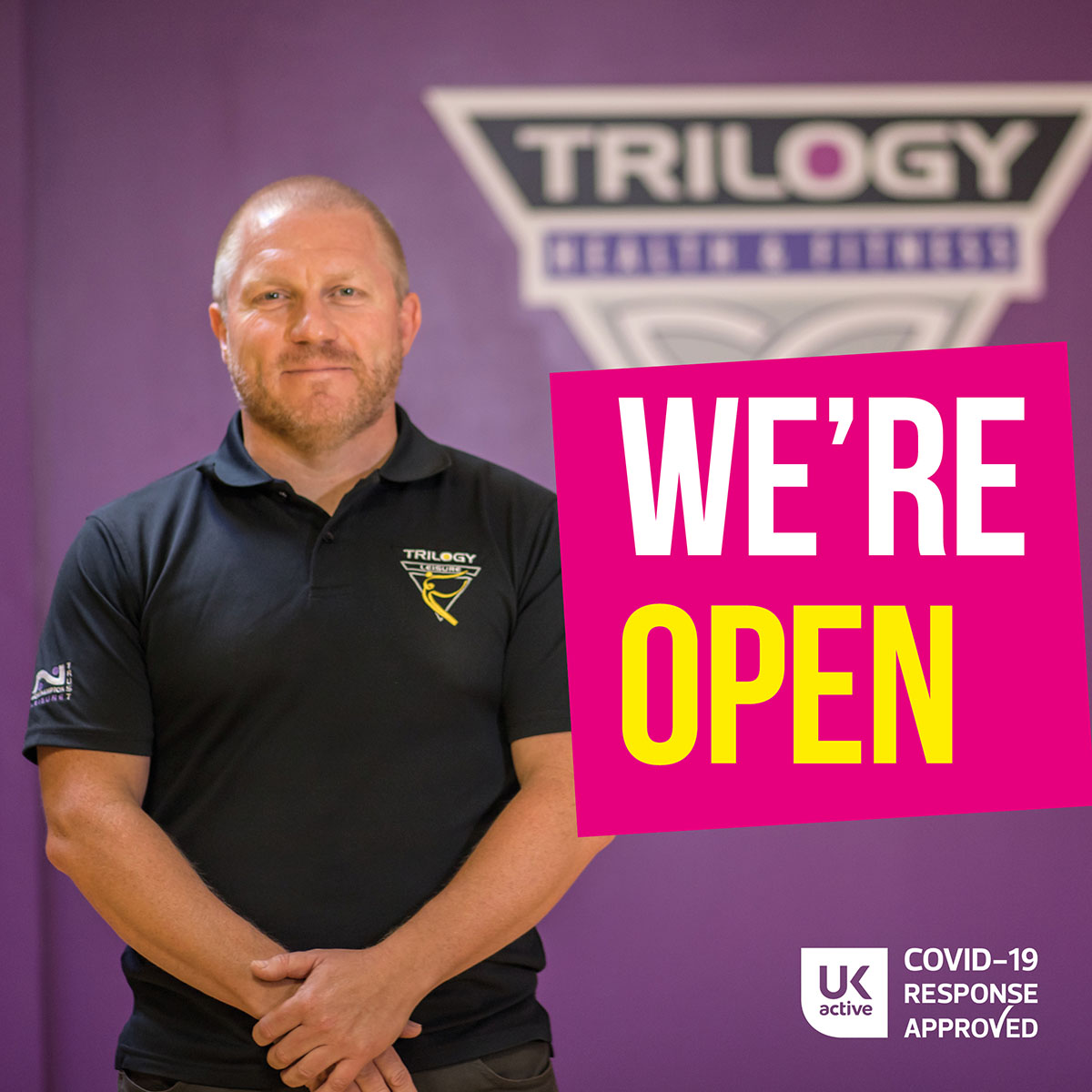 TrilogyActive's tweet photo. We are excited to announce that we have officially re-opened! Book your gym session or fitness class here https://t.co/qSsBl4NOYJ
#stayingfittogether #safeenvironment https://t.co/ORLunJ2EDo
