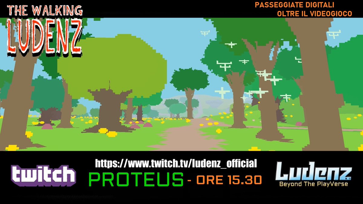 BraunLuiss's tweet photo. Nuova Digital Walk - oggi, ore 15.30 - per @LudenzOfficial all'interno di #Proteus (Twisted Tree Games, 2013).
Riflessioni su Gioco, Arte &amp; Esistenza nei mondi digitali.
Canale Twitch di Ludenz - https://t.co/wqd9Z0XR7j
#BeyondThePlayVerse - Oltre il videogioco🎮👁️ https://t.co/BG0nUCh5wL