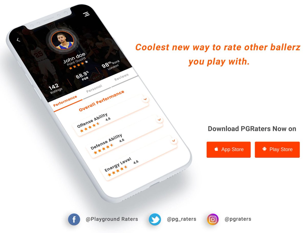 TheRealObaro's tweet photo. The @RealPGRaters  has got dope features!
Folks been in on it already. What say thee?

🏀🏀🏀🏀
#StayRated #PGRaters #StreetBasketball #themakingofStreetLegends #ThisisWhyweplay https://t.co/NYZeXuYO37