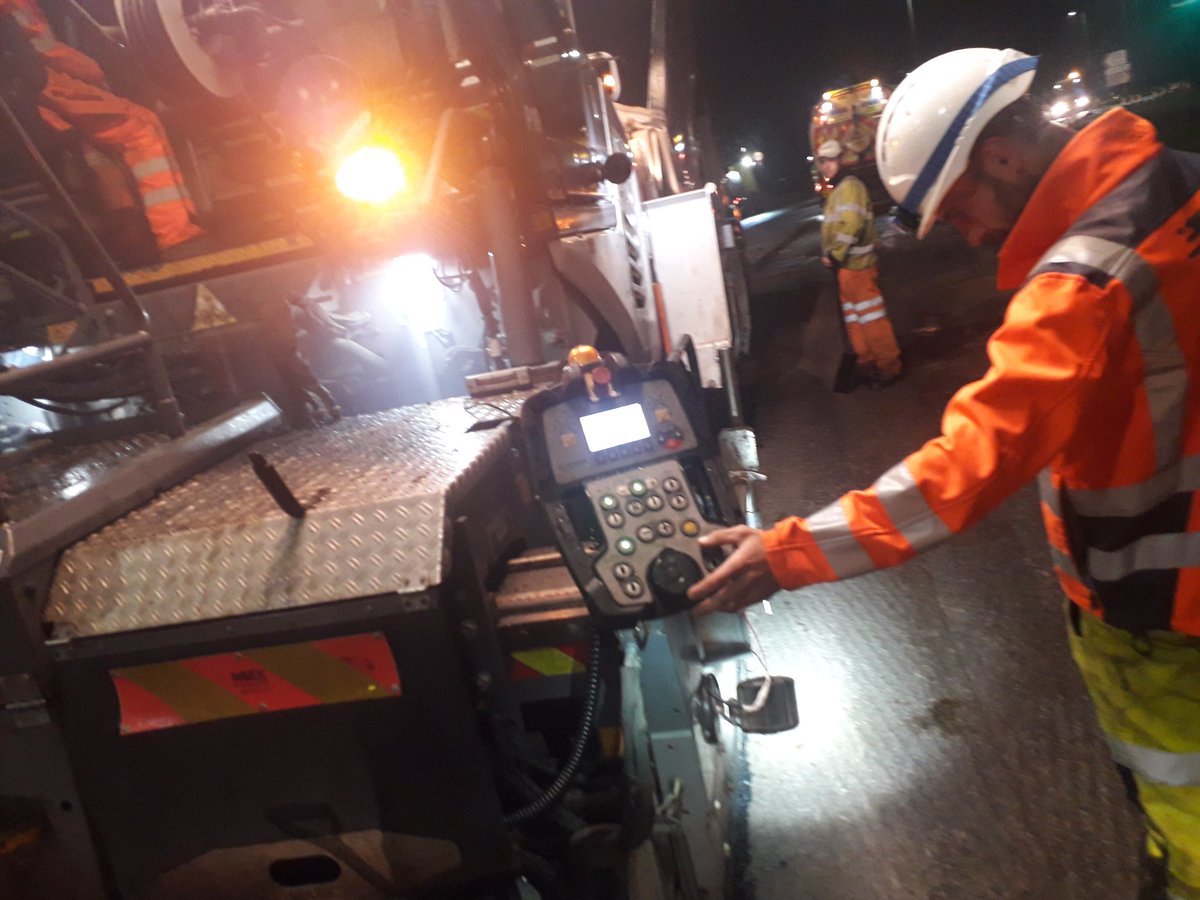 centregreat's tweet photo. The start of another night shift, strengthening the road structure in readiness for the surface course next week @BridgendCBC Where has this nice summer weather gone!!! #improvingthelocalroadnetwork. @ceca_wales @ICEWalesCymru https://t.co/gEmcWSFFsA