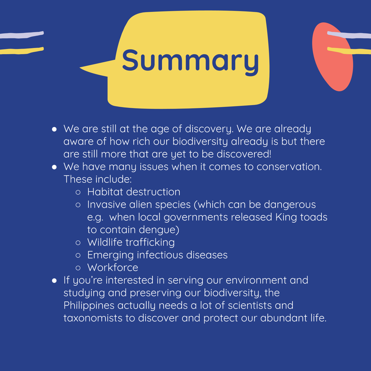 wavefarers's tweet photo. Here are some important takeaways from Dr. Diesmos, our last speaker’s presentation <3
#CallForChange2020 #ITHAC #WaveOfChange https://t.co/0uUNFobGHD