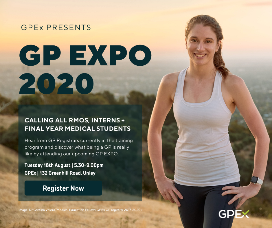 GPEx_SA's tweet photo. Want to know more about General Practice as a speciality? Join us on the 18th of August for our bi-annual GP Expo event.
Registration is free: https://t.co/X51tZ2AQNw
#GPTraining #AGPTprogram #GeneralPractice #RuralDoctors #RACGP #ACRRM #ThisIsGP https://t.co/gUaSnPcQ6Z