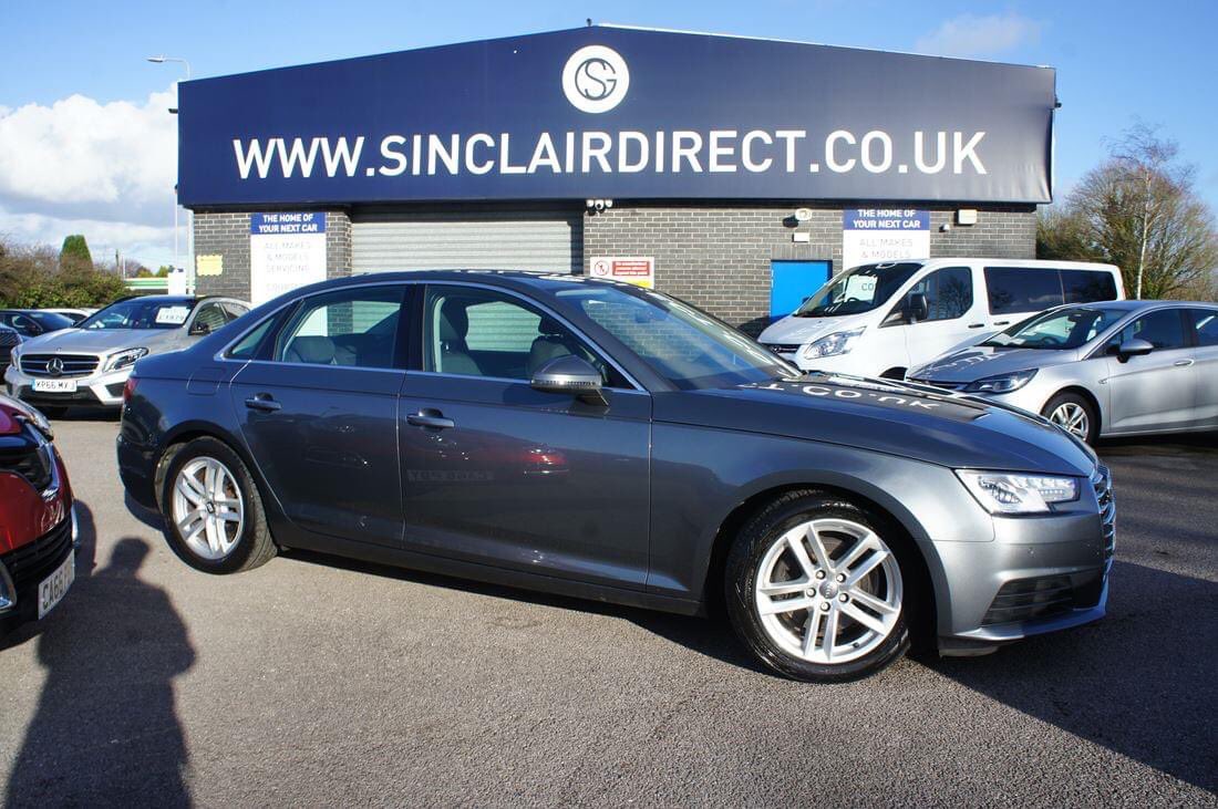 Sinclair_Direct's tweet image. We're OPEN and ready for a busy weekend...and here's a taster of the deals available - the sophisticated compact executive Audi A4 Saloon. 2016, 2.0 TDI ULTRA SE with 40,491 miles. WAS £13995 NOW £13,695.
Search / Finance / Collect at sinclairdirect.co.uk/used-car-searc…